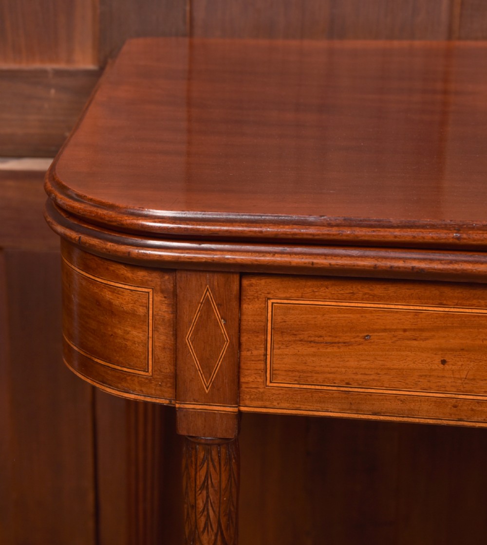 Regency Mahogany Fold Over Tea Table  View II