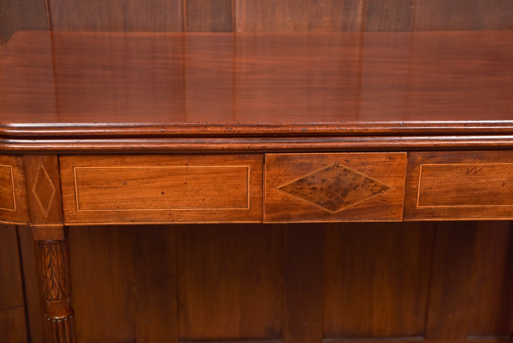 Regency Mahogany Fold Over Tea Table  View III