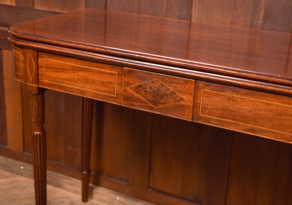 Regency Mahogany Fold Over Tea Table  View IX