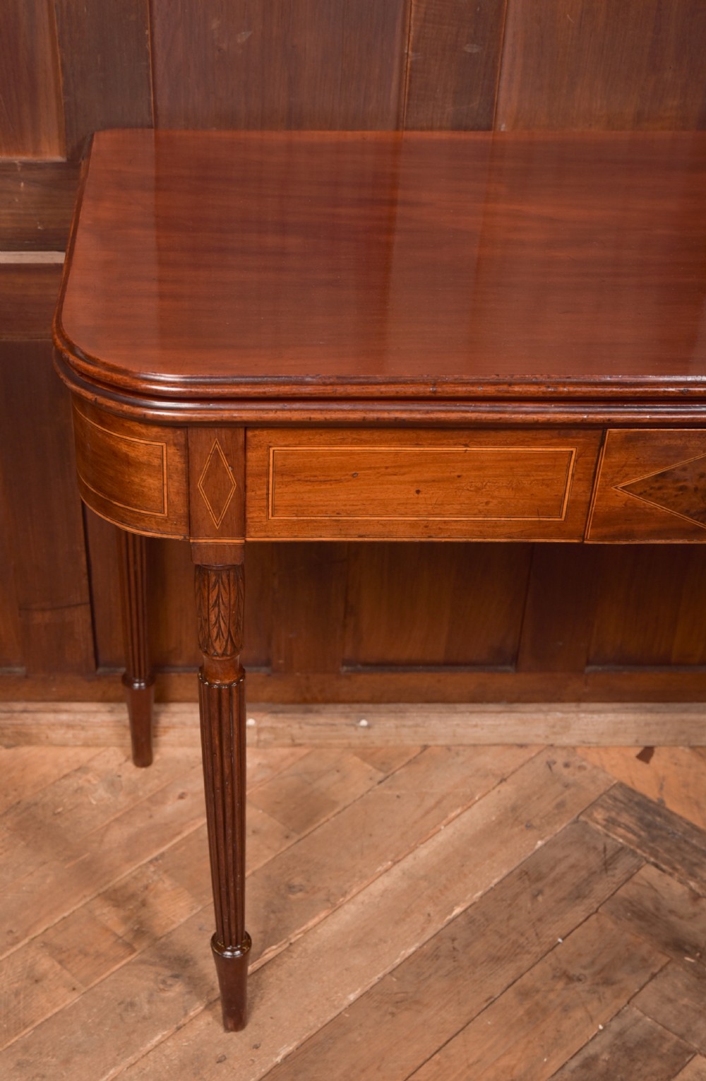 Regency Mahogany Fold Over Tea Table  View XII
