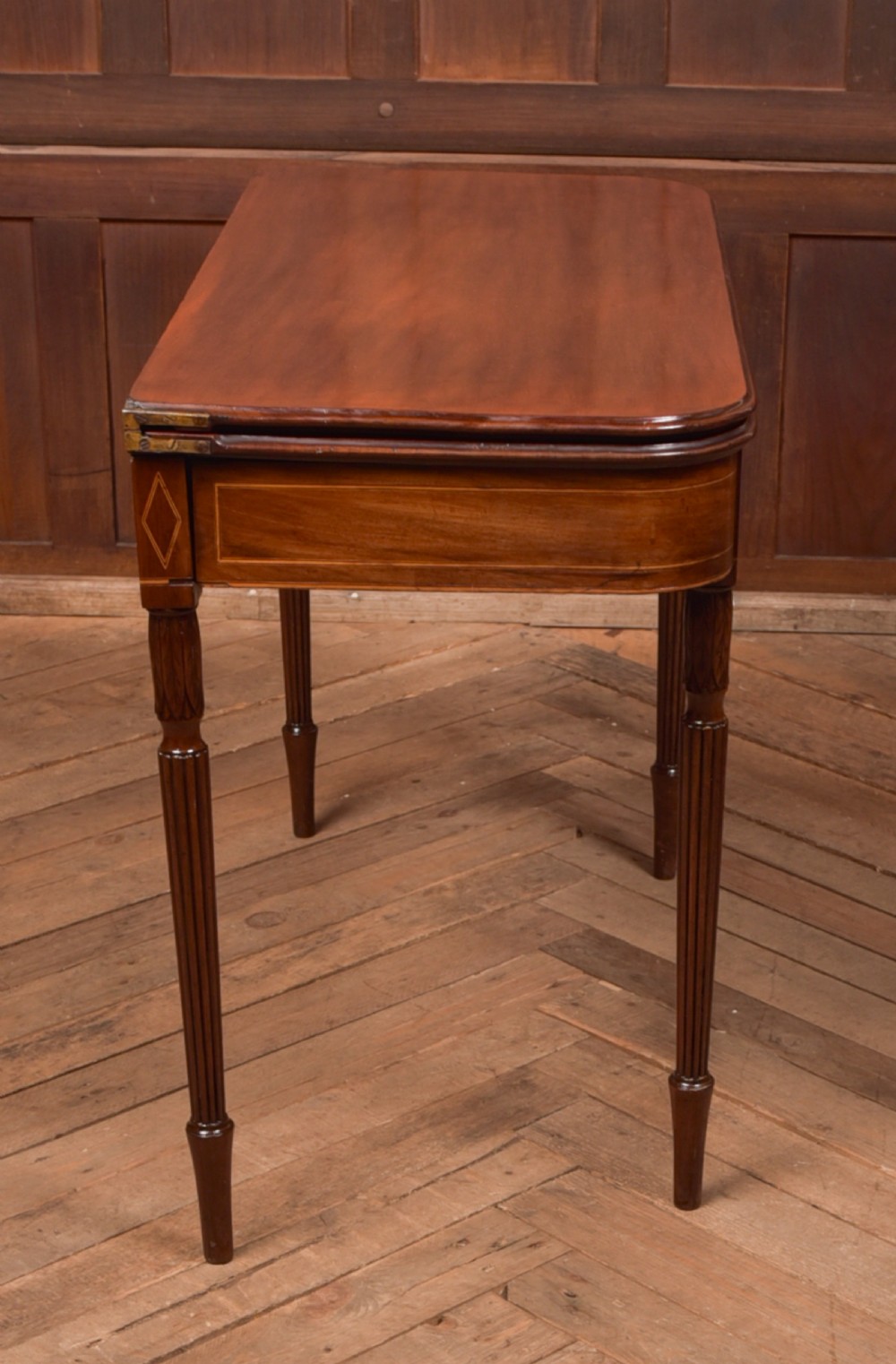 Regency Mahogany Fold Over Tea Table  View XIII