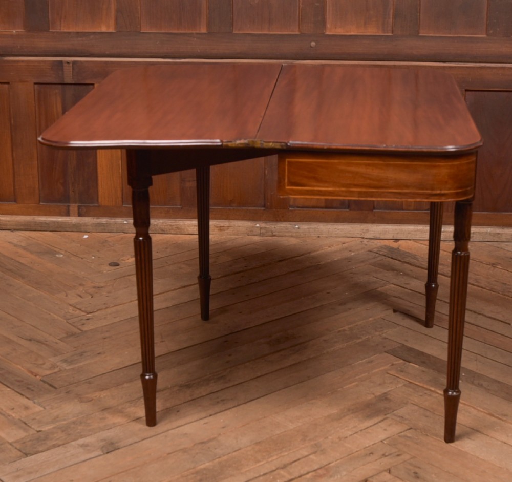 Regency Mahogany Fold Over Tea Table  View XIV