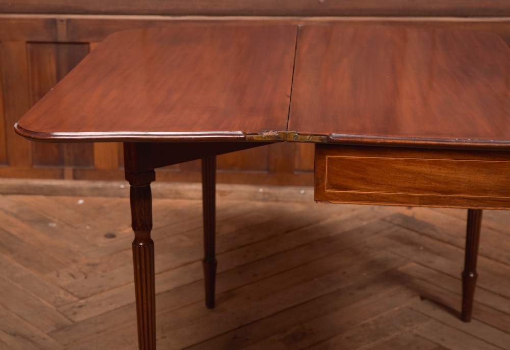 Regency Mahogany Fold Over Tea Table  View XV