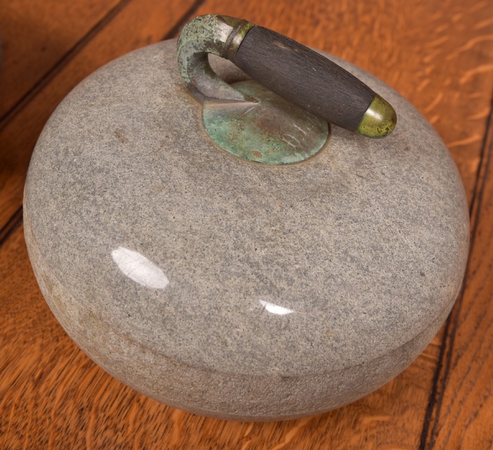 Pair of Granit Curling Stones View III