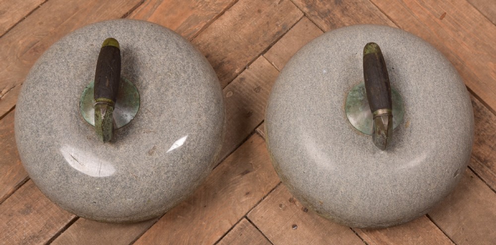 Pair of Granit Curling Stones View VIII
