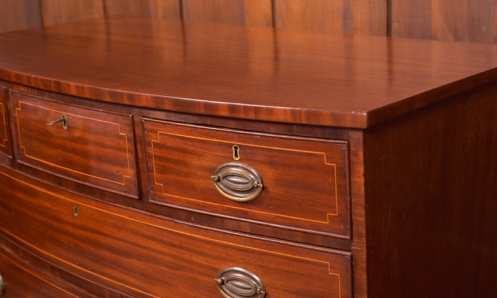 Georgian Bow Front Chest of Drawers View II