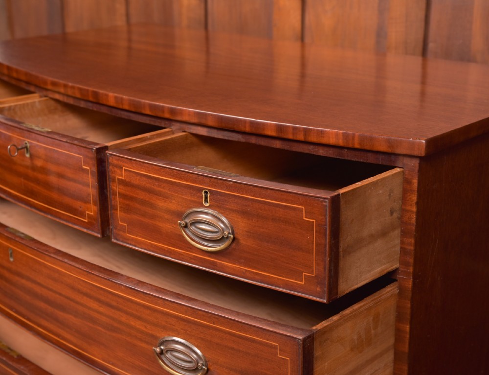 Georgian Bow Front Chest of Drawers View VI