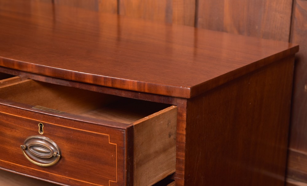 Georgian Bow Front Chest of Drawers View VII