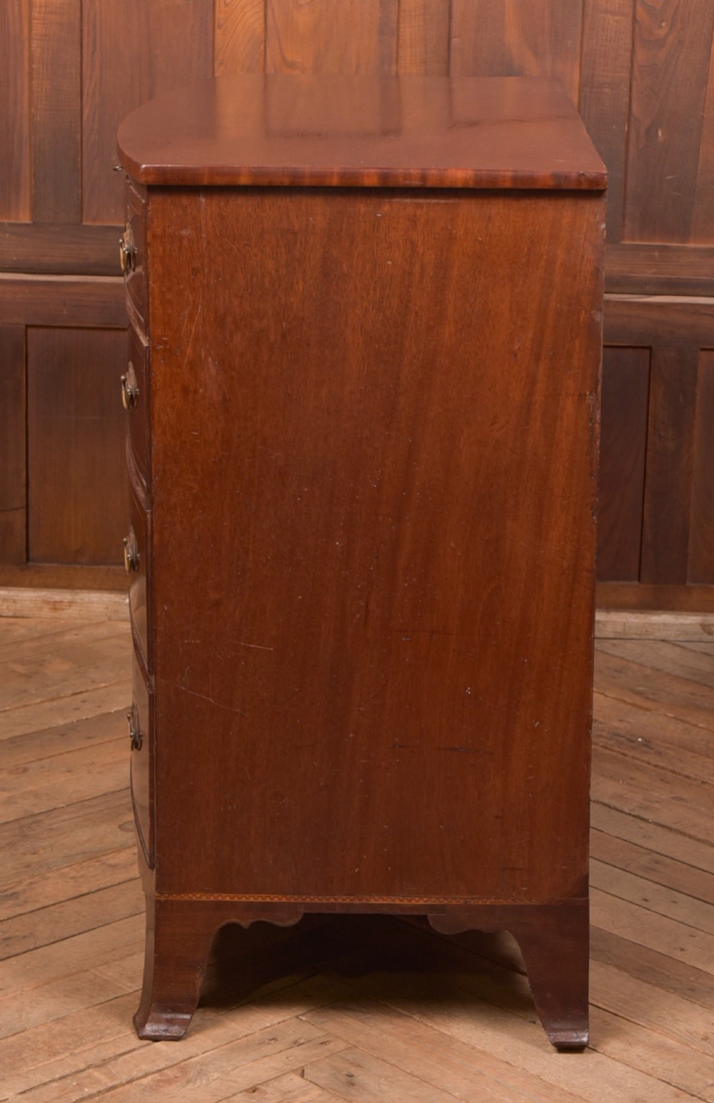 Georgian Bow Front Chest of Drawers View XIII