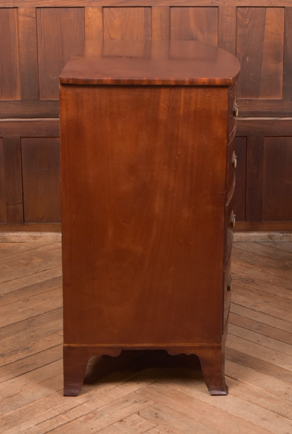 Georgian Bow Front Chest of Drawers View XV