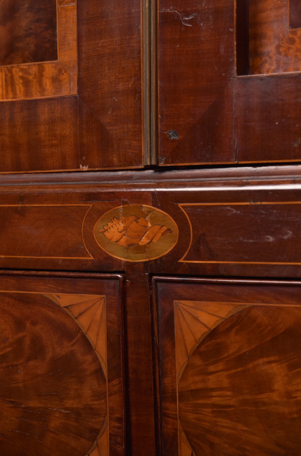 Georgian Mahogany Linen Press View IV