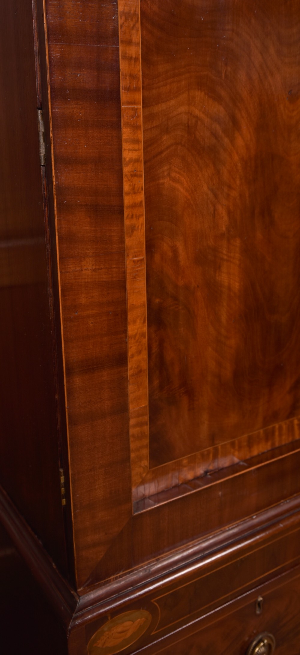 Georgian Mahogany Linen Press View VI