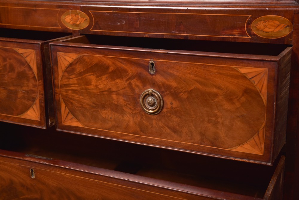 Georgian Mahogany Linen Press View XVI