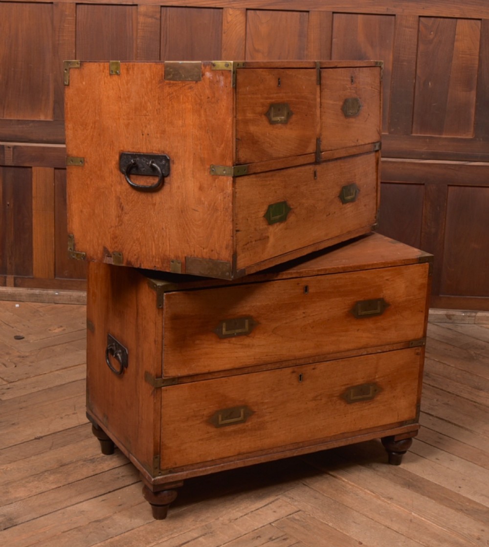  Camphor Wood Campaign Chest of Drawers View II