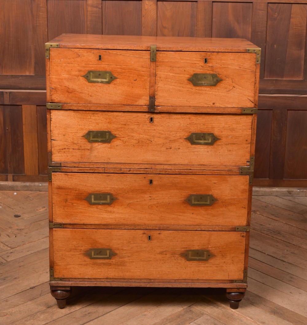  Camphor Wood Campaign Chest of Drawers View III