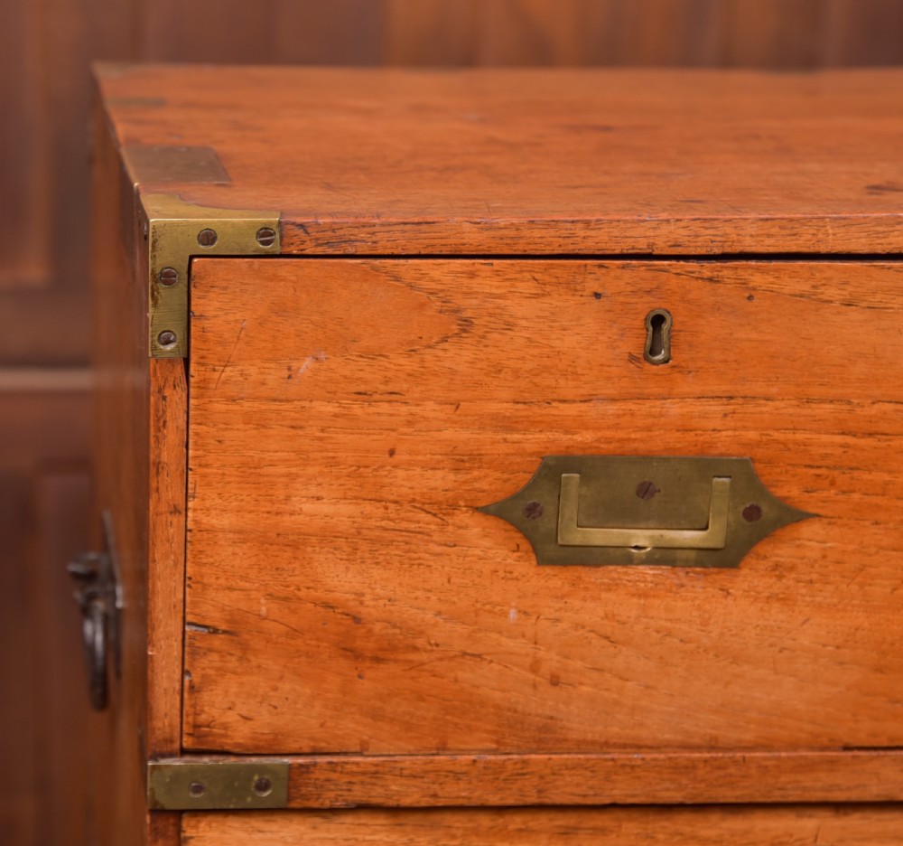  Camphor Wood Campaign Chest of Drawers View X