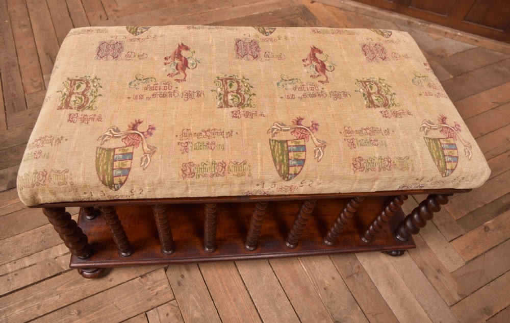 Victorian Mahogany Country House Stool View II