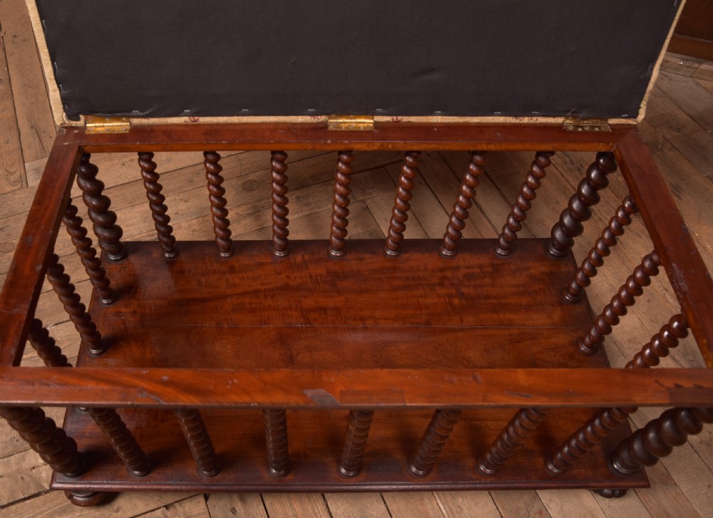 Victorian Mahogany Country House Stool View IV