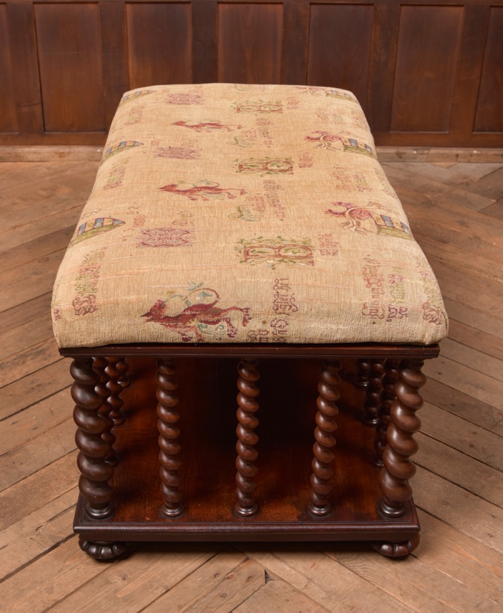 Victorian Mahogany Country House Stool View VII
