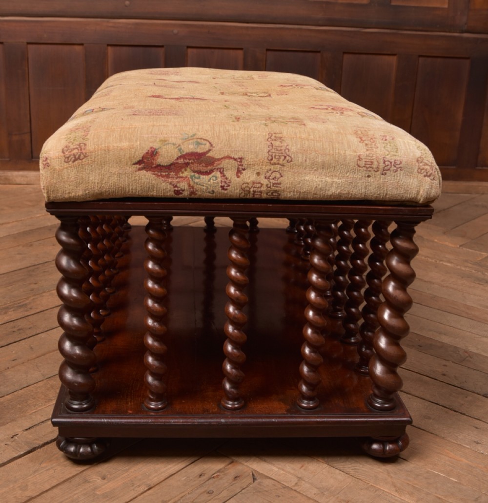 Victorian Mahogany Country House Stool View VIII