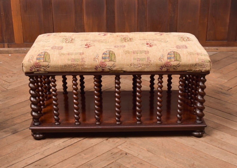 Victorian Mahogany Country House Stool View IX