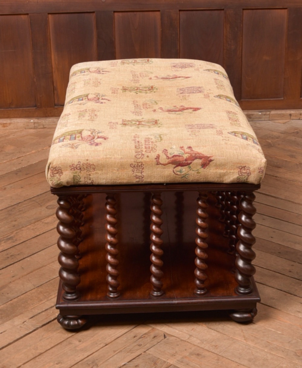 Victorian Mahogany Country House Stool View X