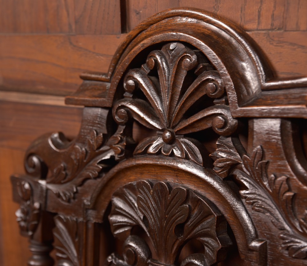 Pair of Victorian Oak Arm Chairs View XVI
