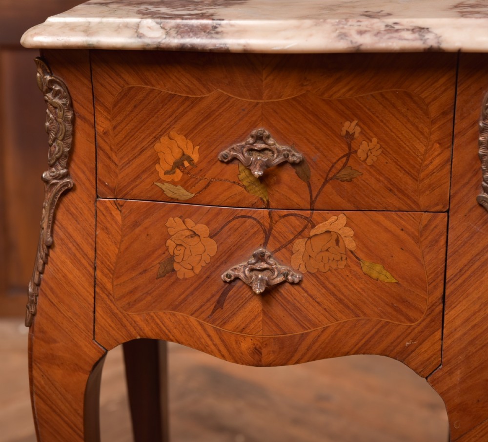 Pair of Marble Top Bedside Cabinets View VI