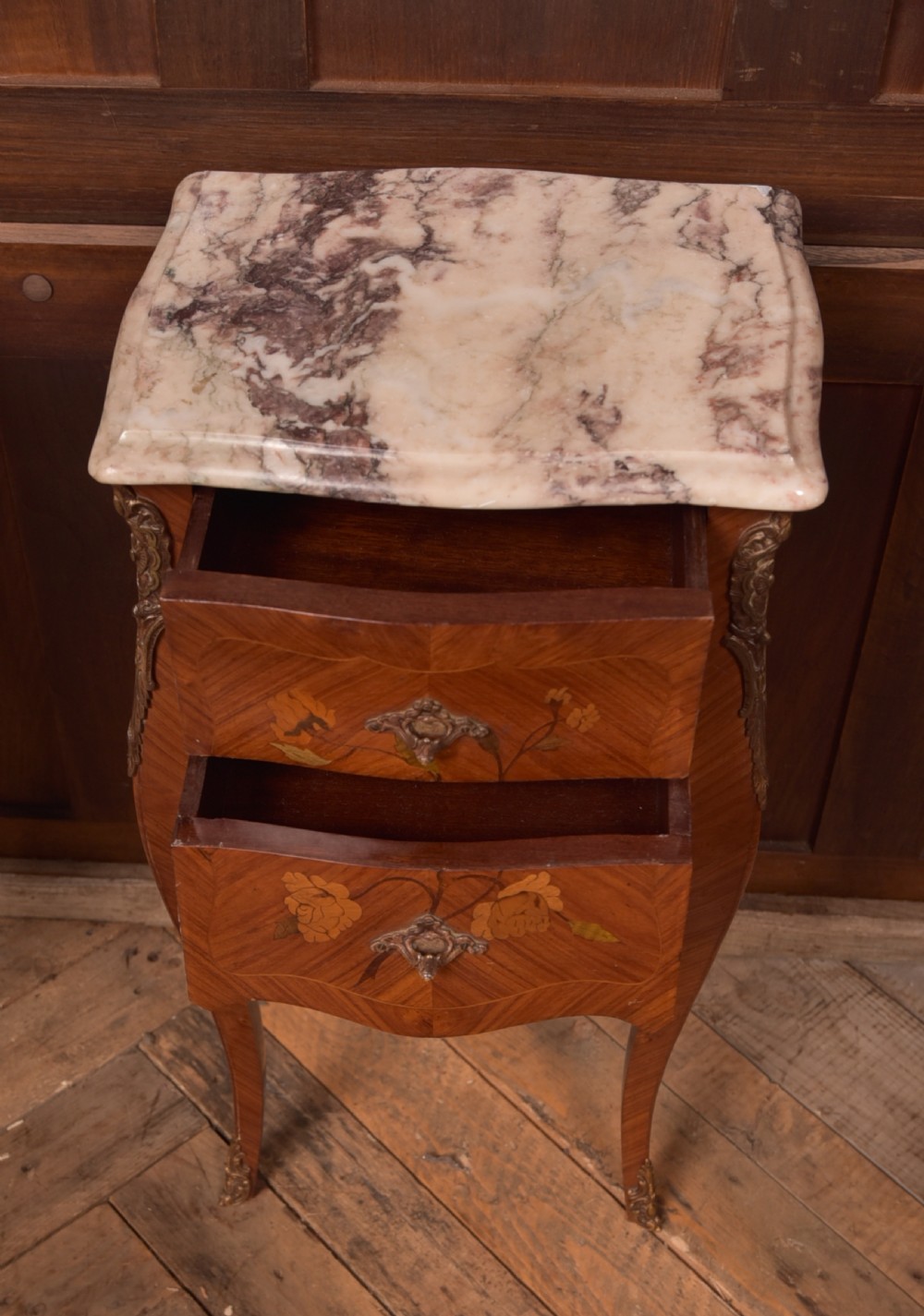 Pair of Marble Top Bedside Cabinets View IX