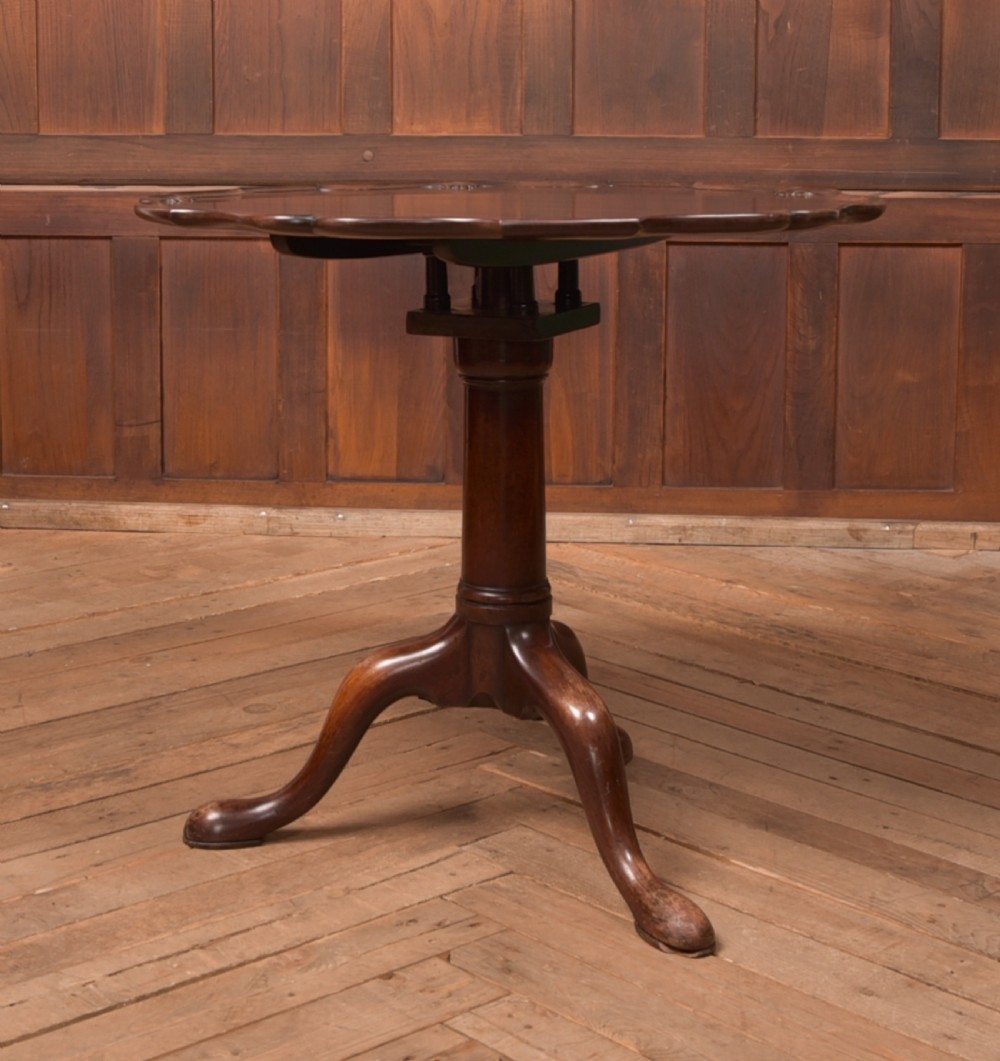 Georgian Mahogany Snap Top Supper Table View V
