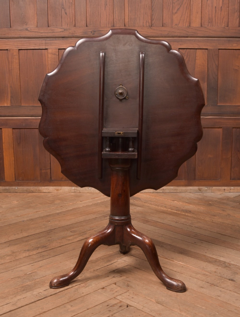 Georgian Mahogany Snap Top Supper Table View VII