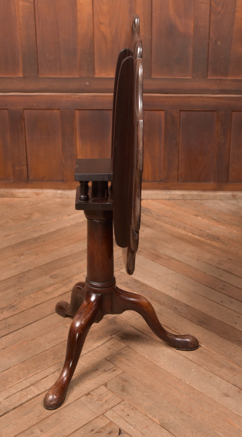Georgian Mahogany Snap Top Supper Table View IX