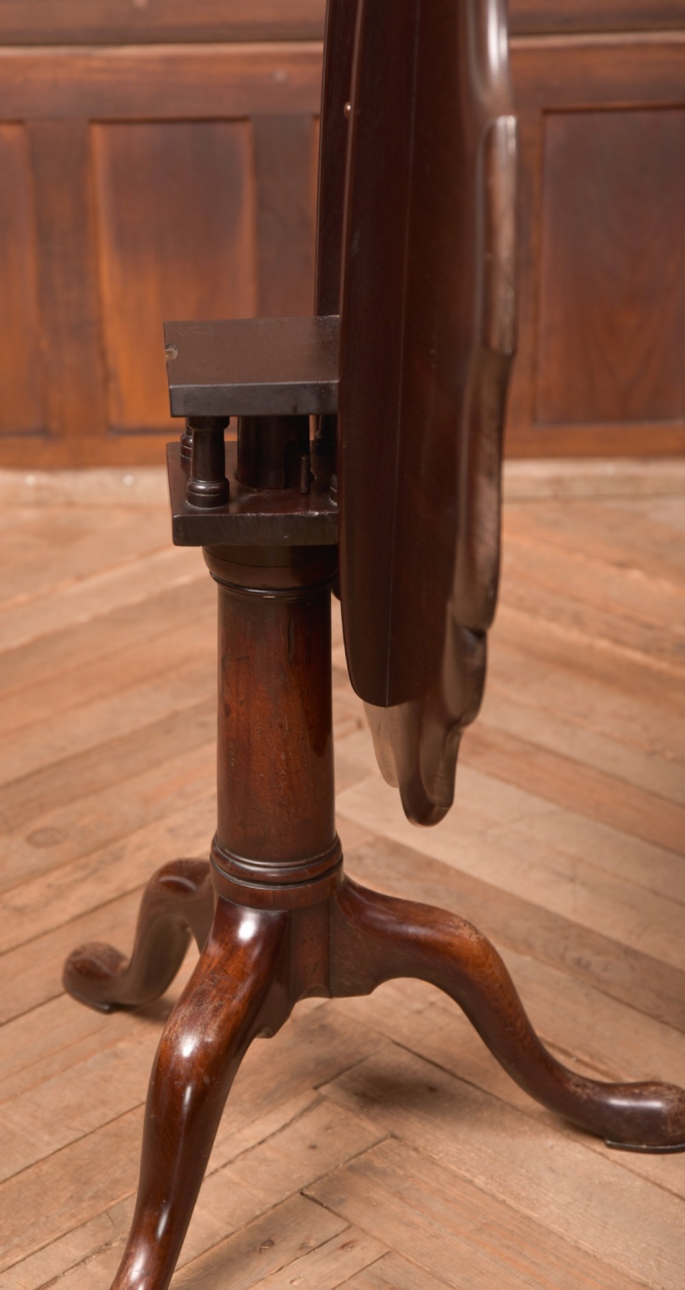 Georgian Mahogany Snap Top Supper Table View X