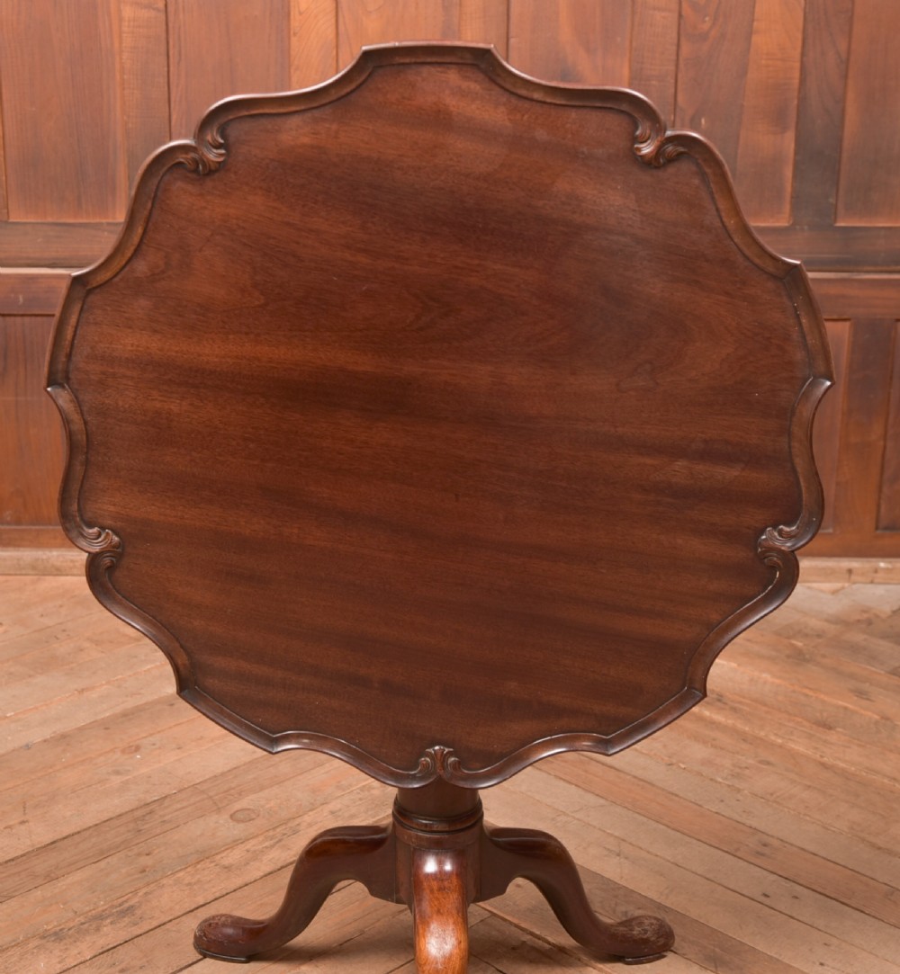 Georgian Mahogany Snap Top Supper Table View XI
