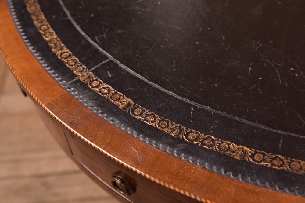 Georgian Mahogany Drum Table View IV