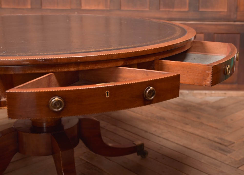 Georgian Mahogany Drum Table View VII