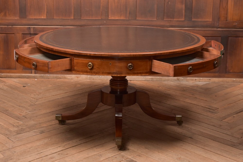 Georgian Mahogany Drum Table View IX
