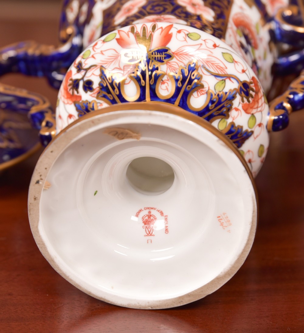 Set of 3  Royal Crown Derby Imari Vases View V
