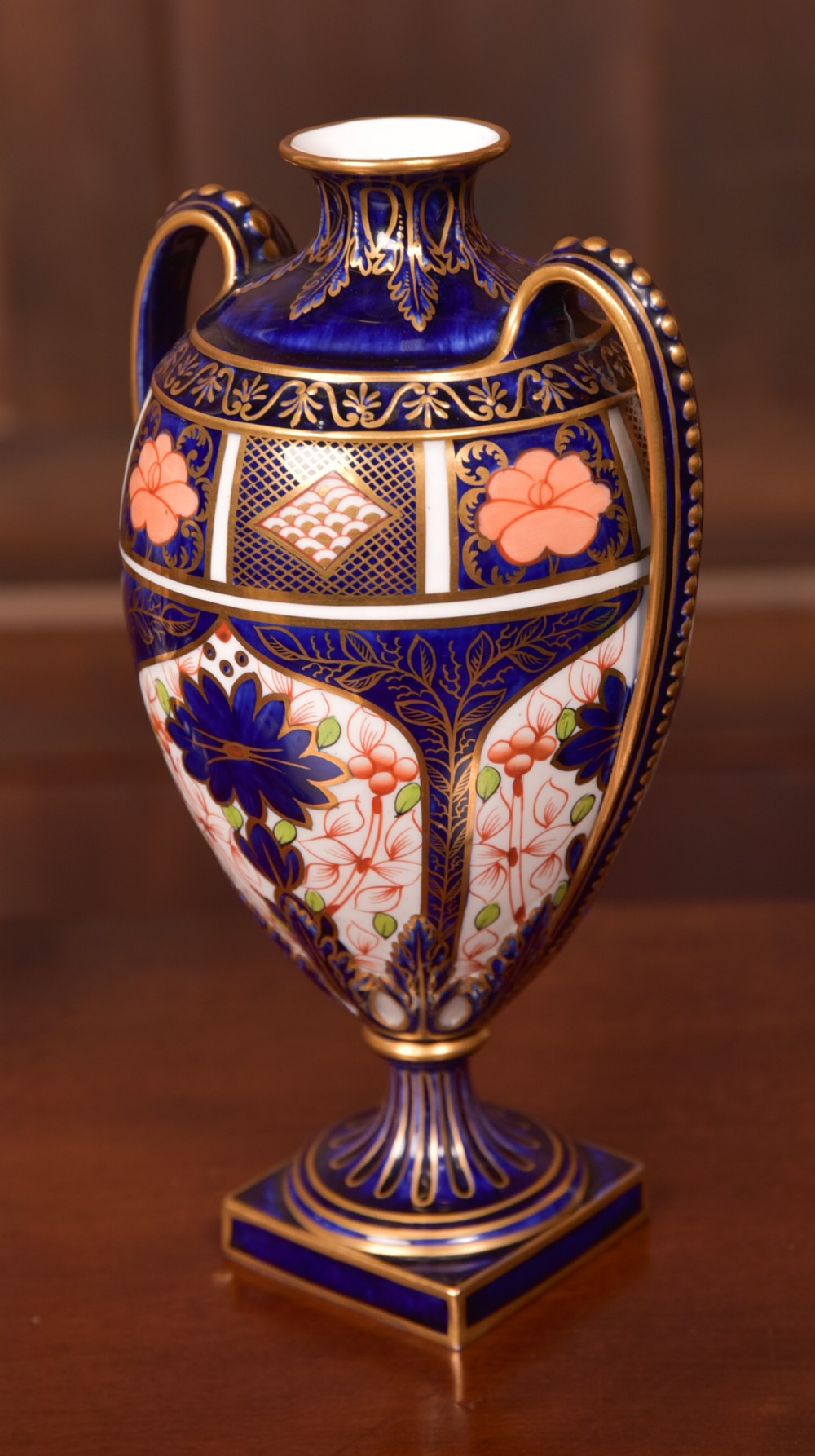 Set of 3  Royal Crown Derby Imari Vases View VIII