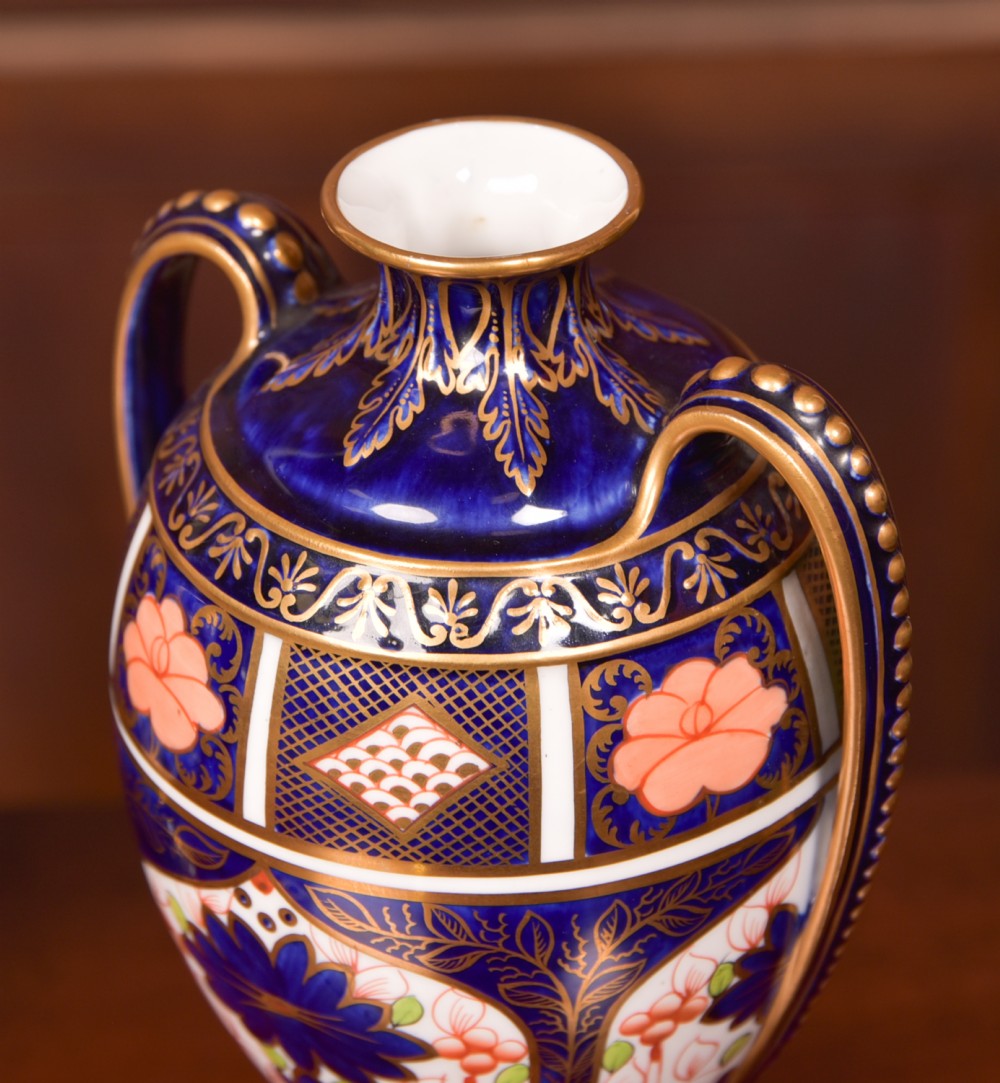Set of 3  Royal Crown Derby Imari Vases View XI