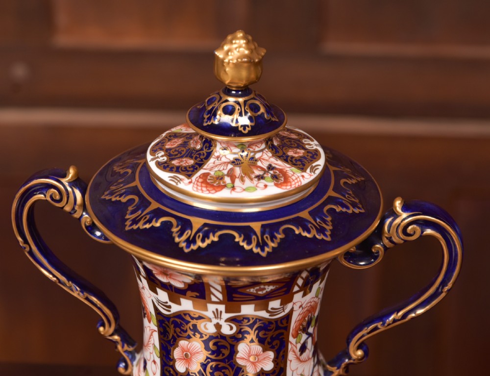Set of 3  Royal Crown Derby Imari Vases View XV