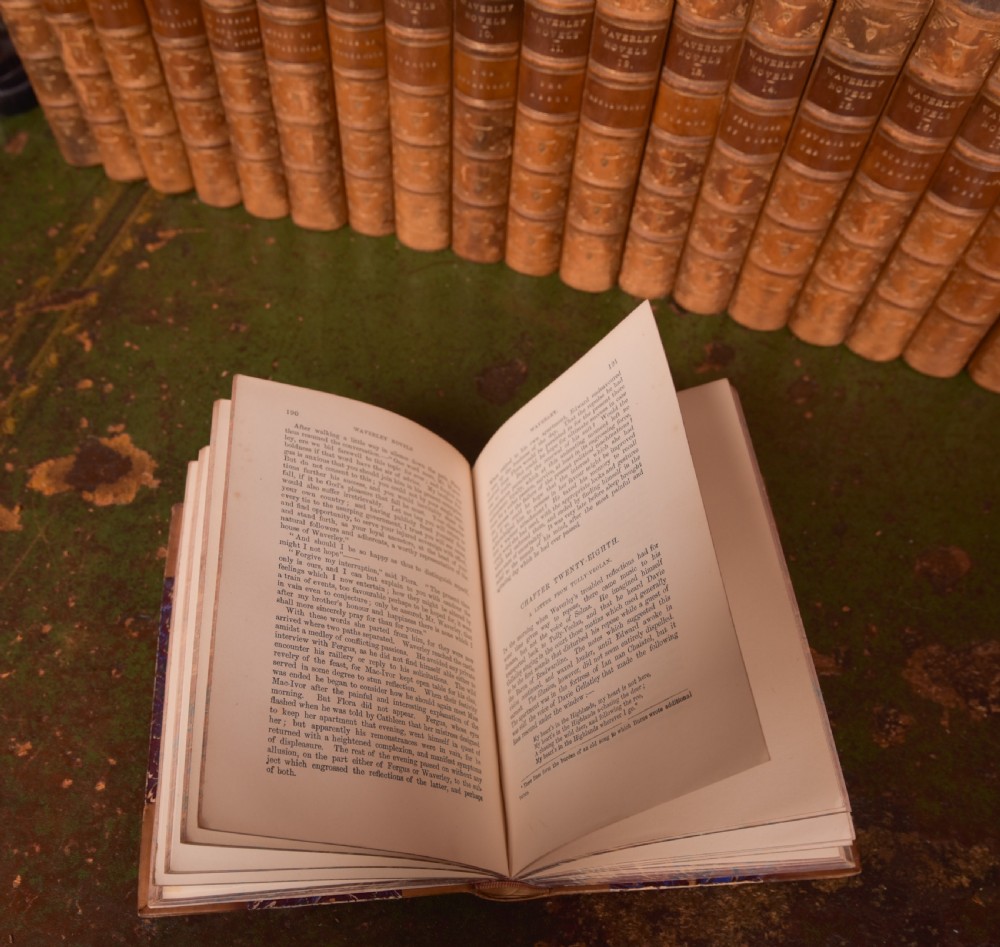 Waverley Novels by Sir Walter Scott, antique books View IX