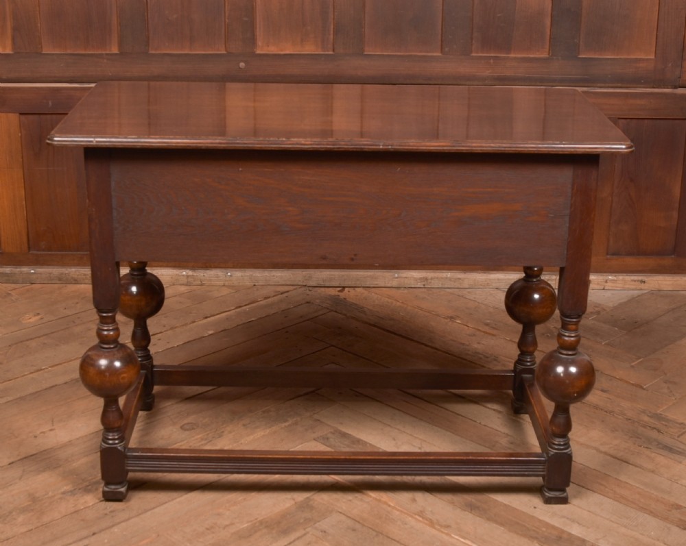Edwardian Oak Jacobean Side Table View X