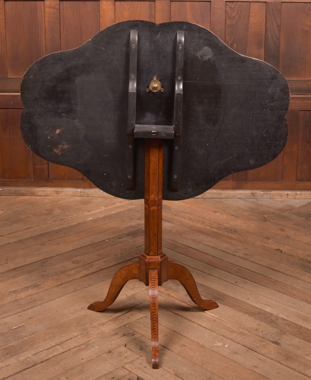 19th Century Walnut Snap Top Table View VII