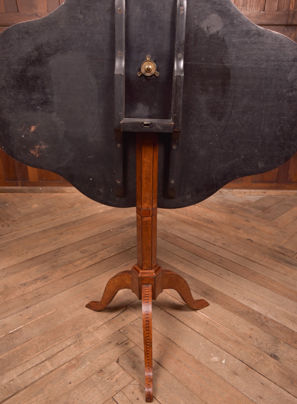 19th Century Walnut Snap Top Table View VIII