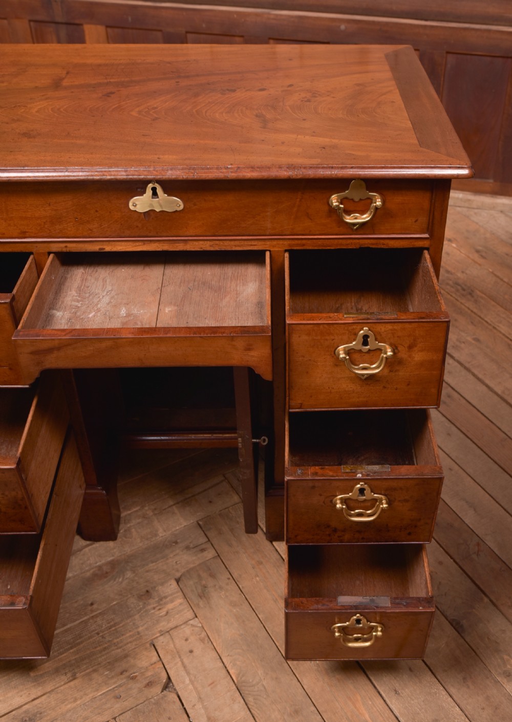Georgian Mahogany Knee Hole Desk View VI