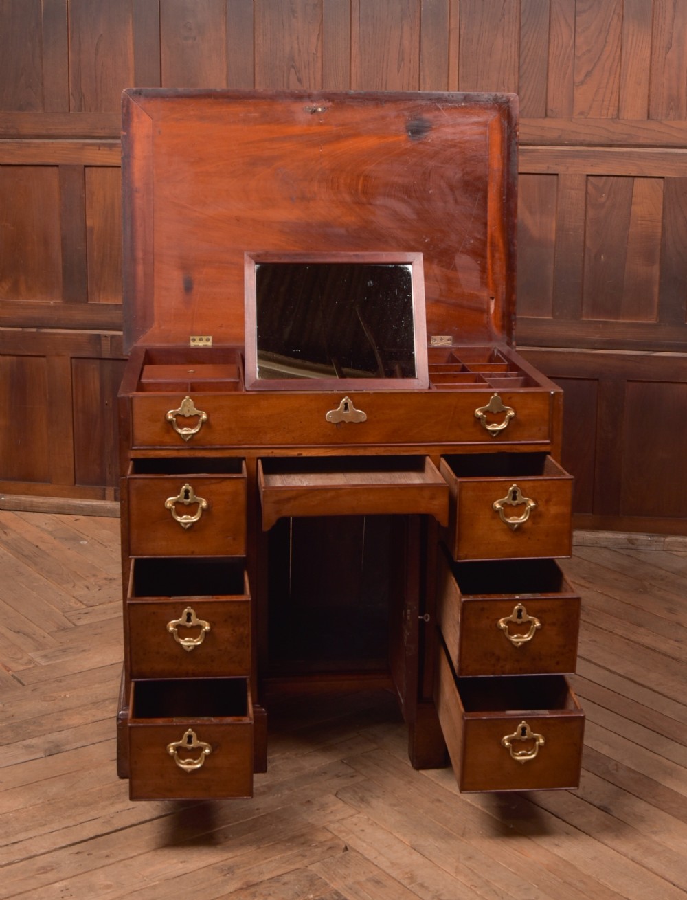 Georgian Mahogany Knee Hole Desk View VII