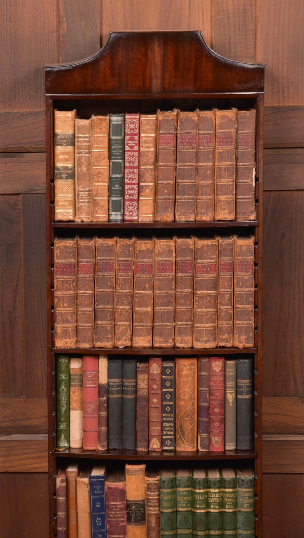 Pioneer Store Mahogany Slim Open Bookcase View XVI