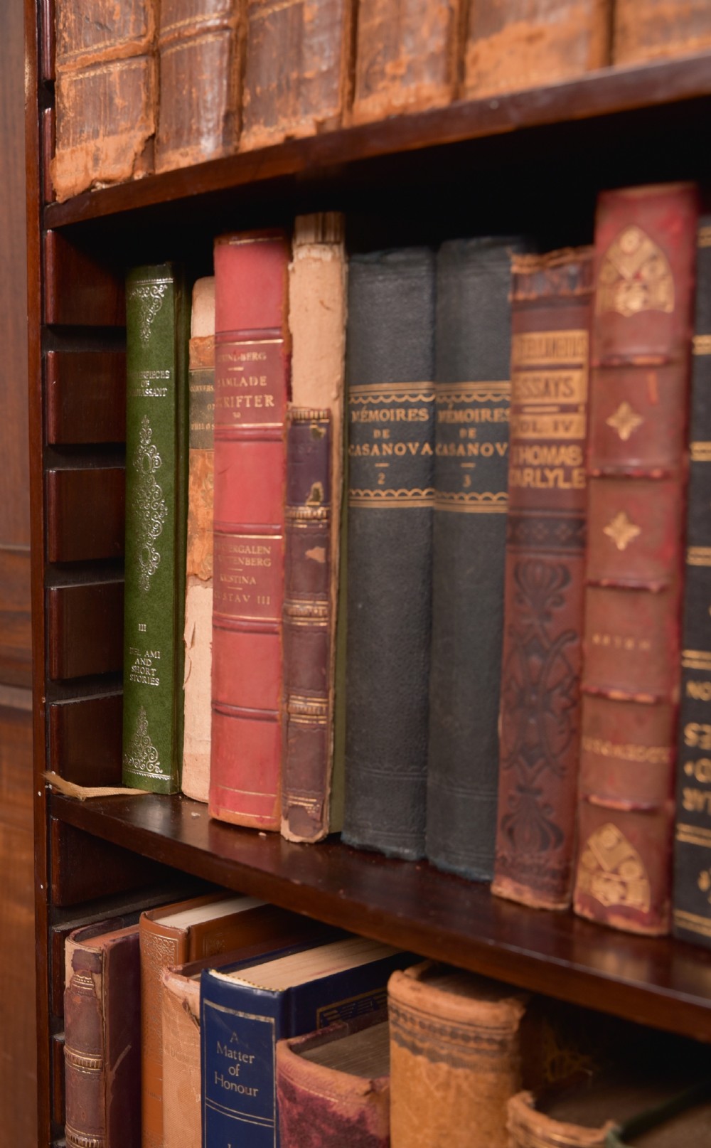 Pioneer Store Mahogany Slim Open Bookcase View XVII