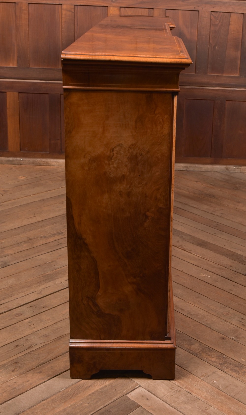 Victorian Walnut Breakfront Bookcase View V